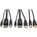 Eaton Tripp Lite Series DisplayPort KVM Cable Kit - DP, USB, 3.5 mm Audio (3xM/3xM) + USB (M/M), 4K, 4:4:4, 10 ft. (3.05 m), Black - 9.84 ft KVM Cable for KVM Switch, Computer - First End: 1 x Mini-phone Male Audio, First End: 1 x DisplayPort Male Digital