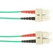 Black Box Fiber Optic Duplex Patch Network Cable - 16.40 ft Fiber Optic Network Cable for Network Device - First End: 2 x SC Network - Male - Second End: 2 x SC Network - Male - 1 Gbit/s - Patch Cable - OFNP, OFNR - 62.5/125 µm - Green - TAA Complia