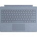 Microsoft Signature Type Cover Keyboard/Cover Case Microsoft Surface Pro (5th Gen), Surface Pro 3, Surface Pro 4, Surface Pro 6, Surface Pro 7 Tablet - Ice Blue - Stain Resistant - Alcantara Body - 0.2" Height x 11.6" Width x 8.5" Depth