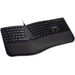 Kensington Pro Fit Ergo Wired Keyboard - Cable Connectivity - USB Type A Interface - Windows, Chrome OS, Mac OS - Black