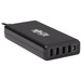 Tripp Lite USB Charging Station 5-Port 4 USB-A Auto Sensing 1 USB C 110W - 120 V AC, 230 V AC Input - 5 V DC/4.80 A, 20 V DC, 15 V DC, 12 V DC Output