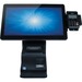 Elo Wallaby POS Stand - Up to 15" Screen Support - Undercounter - Black