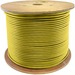 AddOn 1000ft Non-Terminated Yellow Cat5e UTP PVC Solid Copper Patch Cable - 1000 ft Category 5e Network Cable for Network Device - First End: Bare Wire - Second End: Bare Wire - 1 Gbit/s - Patch Cable - 24 AWG - Yellow - 1