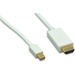 ENET HDMI A/V Cable - 6 ft HDMI/Mini DisplayPort A/V Cable - 32 AWG - White