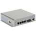 Omnitron Systems OmniConverter Managed Gigabit, MM ST, RJ-45, Ethernet Fiber Switch - 4 x 10/100/1000BASE-T, 1 x 1000BASE-X, AC Power, 5 Year Warranty