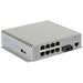 Omnitron Systems OmniConverter Managed Gigabit PoE+, SM SC, RJ-45, Ethernet Fiber Switch - 8 x 10/100/1000BASE-T, 1 x 1000BASE-X, DC Power, 5 Year Warranty