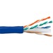 ENET Cat.6 Network Cable - 1000 ft Category 6 Network Cable for Network Device - First End: Bare Wire - Second End: Bare Wire - 23 AWG - Blue - TAA Compliant