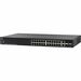 Cisco SG550X-24 Layer 3 Switch - 26 Ports - Manageable - Gigabit Ethernet, 10 Gigabit Ethernet - 10GBase-X, 10GBase-T, 10/100/1000Base-T - 3 Layer Supported - Modular - 33.50 W Power Consumption - Optical Fiber, Twisted Pair - 1U - Rack-mountable - Lifeti