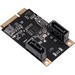 IO Crest 2 Port SATA III Full Height MiniPCIE Controller Card (Jmicro Chipset) - Serial ATA/600 - Mini PCI Express - 2 Total SATA Port(s) - 2 SATA Port(s) Internal - PC, Mac, Linux - Plug-in Card