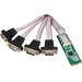 IO Crest 4 Port RS-232 DB9 Serial M.2 B+M Key Controller Card - M.2 - 4 x DB-9 RS-232 - Serial, Via Cable