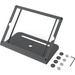 WindFall Stand Prime for iPad - Up to 10.2" Screen Support - 6.1" Height x 9.9" Width x 6" Depth - Countertop - Powder Coated - Powder Coated Steel - Black Gray