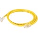 Quiktron Q-Series Patch Cords, CAT6, Non-Booted, Yellow, 5 FT - 5 ft Category 6 Network Cable for Network Device - First End: 1 x RJ-45 Network - Male - Second End: 1 x RJ-45 Network - Male - Patch Cable - Gold Plated Connector - CM - 24 AWG - Yellow