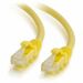 Quiktron Q-Series Patch Cords, CAT6, booted, Yellow, 14 FT - 14 ft Category 6 Network Cable for Network Device - First End: 1 x RJ-45 Network - Male - Second End: 1 x RJ-45 Network - Male - Patch Cable - Gold Plated Connector - 24 AWG - Yellow