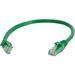 Quiktron Q-Series Patch Cords, Cat6, Booted, Green, 25 ft - 25 ft Category 6 Network Cable for Network Device - First End: 1 x RJ-45 Network - Male - Second End: 1 x RJ-45 Network - Male - Patch Cable - Gold Plated Connector - CM - 24 AWG - Green