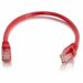 Quiktron Q-Series Patch Cords, CAT6, booted, Red, 10 FT - 10 ft Category 6 Network Cable for Network Device - First End: 1 x RJ-45 Network - Male - Second End: 1 x RJ-45 Network - Male - Patch Cable - Gold Plated Connector - 24 AWG - Red