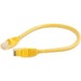 Quiktron Q Cat.5e U/UTP Patch Network Cable - 1 ft Category 5e Network Cable for Network Device - First End: 1 x RJ-45 Network - Male - Second End: 1 x RJ-45 Network - Male - Patch Cable - Gold Plated Connector - CM - 24 AWG - Yellow