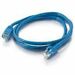 Quiktron Q-Series Patch Cords, CAT5E, Booted, Blue, 50 FT - 50 ft Category 5e Network Cable for Network Device - First End: 1 x RJ-45 Network - Male - Second End: 1 x RJ-45 Network - Male - Patch Cable - Gold Plated Connector - 24 AWG - Blue