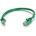 Quiktron Q-Series Patch Cords, CAT6, booted, Green, 6 FT - 6 ft Category 6 Network Cable for Network Device - First End: 1x RJ-45 Network - Male - Second End: 1x RJ-45 Network - Male - Patch Cable - Gold Plated Connector - 24 AWG - Green