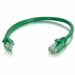 Quiktron Q-Series Patch Cords, CAT6, booted, Green, 10 FT - 10 ft Category 6 Network Cable for Network Device - First End: 1 x RJ-45 Network - Male - Second End: 1 x RJ-45 Network - Male - Patch Cable - Gold Plated Connector - 24 AWG - Green
