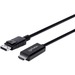 Manhattan DisplayPort 1.2 to HDMI Cable, 4K@60Hz, 3m, Male to Male, DP With Latch, Black, Not Bi-Directional, Three Year Warranty, Polybag - 9.84 ft DisplayPort/HDMI A/V Cable for Audio/Video Device, Monitor, Projector, HDTV, Desktop Computer, Notebook - 
