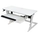 3M Sit/Stand Desk - White - Up to 24" Screen Support - 35 lb Load Capacity - 23.2" Height x 35.4" Width x 6.2" Depth - Desktop - White