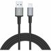 CODi 6' Braided Nylon USB-A to Lightning (MFI Certified) Charge & Sync Cable - 6 ft Lightning/USB Data Transfer Cable for iPad, iPod, iPhone - First End: USB Type A, Lightning - MFI - Black