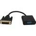 QVS DVI To VGA Active Video Converter - DVI-D/VGA Video Cable for Computer, Projector, Video Device - First End: 1 x 15-pin HD-15 - Female - Second End: 1 x 29-pin DVI-D Digital Video - Male - Supports up to 1920 x 1080 - Black