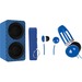 Naxa NAS-3061A Portable Bluetooth Speaker System - Blue - 100 Hz to 20 kHz - Battery Rechargeable
