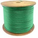 AddOn 1000ft Non-Terminated Green Cat6 STP Plenum Rated Copper Patch Cable - 1000 ft Category 6 Network Cable for Network Device - First End: Bare Wire - Second End: Bare Wire - Patch Cable - Shielding - Plenum - 24 AWG - Green - 1