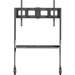 ViewSonic VB-STND-005 - VB-STND-005 slim trolley cart - Up to 98" Screen Support - 220 lb Load Capacity - 62.9" Height x 45.7" Width x 26" Depth