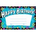 Trend Harmony Birthday Recognition Awards - "Happy Birthday" - 8.5" - Multicolor - 30 / Pack