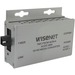 Wisenet TMC-F Transceiver/Media Converter - 1 x Network (RJ-45) - 1 x ST Ports - DuplexST Port - Single-mode - Fast Ethernet - 10/100Base-TX, 100Base-FX - 12.43 Mile - Power Supply - Rack-mountable, Wall Mountable, Standalone