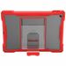 MAXCases Shield Extreme-X for iPad 7 10.2" (Red) - For Apple iPad (7th Generation) Tablet - Textured - Red, Clear - Impact Absorbing, Shock Absorbing, Scratch Resistant, Impact Resistant, Shock Resistant, Vibration Resistant, Anti-slip - Thermoplastic Pol