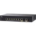 Cisco SG250-10P 10-Port Gigabit PoE Smart Switch - 10 Ports - Manageable - Gigabit Ethernet - 1000Base-T, 1000Base-X - Refurbished - 2 Layer Supported - Modular - 2 SFP Slots - Twisted Pair, Optical Fiber - Lifetime Limited Warranty