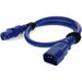 Addon 6ft C13 to C14 (Locking) 18AWG Blue 10A 100-250V Power Cable - 18 Gauge - 230 V AC / 10 A - Blue - 6 ft Cord Length - IEC 60320 C13 / IEC 60320 C14 - 1