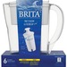 Brita Space Saver Water Filter Pitcher - Pitcher2 Month Filter Life (Duration) - 6 Cups Pitcher Capacity - 1 Each - White
