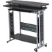 Safco Scoot Standing Height Desk - 47.3" (1200.15 mm) Table Top Width x 21.5" (546.10 mm) Table Top Depth - 42.3" (1073.15 mm) Height - Assembly Required - Laminate Top Material - 1 Each