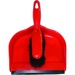 Globe Clip-On Dust Pan And Brush Set - Red, Black - 1 Each
