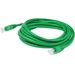 AddOn 14ft RJ-45 (Male) to RJ-45 (Male) Shielded Straight Green Cat6A STP PVC Copper Patch Cable - 100% compatible and guaranteed to work