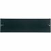 Middle Atlantic Forward Series 3RU Tool-less Blank Rack Panel - Steel and Flanged Blank Panel - Steel - Black Powder Coat - 3U Rack Height - 5.3" Height x 19" Width x 0.9" Depth