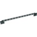 Middle Atlantic Forward Straight L Style Lace Bar - 4 Pack - Cable Lacing Bar - Black - 4 Pack - 1U Rack Height - 19" Panel Width - Steel
