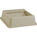 Rubbermaid Commercial Untouchable Square Swing Top - Square - 4 / Carton - Beige