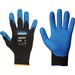KleenGuard G40 Foam Nitrile Coated Gloves - Oil, Grease, Abrasion Protection - Nitrile Coating - 10 Size Number - X-Large Size - For Right/Left Hand - Blue, Black - Stain Resistant, Washable, Silicone-free, Comfortable, Knitted Back, Breathable, Knitted C