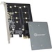 IO Crest Dual M.2 B-Key PCI-e 3.0 x1 Adapter with Heatsink