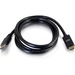 C2G 10ft DisplayPort to HDMI Cable - DP to HDMI Adapter Cable - DisplayPort 1.2a HDMI 1.4b - 4K 30Hz - M/M - 10 ft DisplayPort/HDMI A/V Cable for Notebook, HDTV, Projector, Audio/Video Device - DisplayPort Digital Audio/Video - HDMI Digital Audio/Video - 