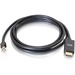 C2G 6ft Mini DisplayPort to HDMI Cable - Mini DP to HDMI Adapter - DisplayPort 1.2a HDMI 1.4b - 4K 30Hz - M/M - 6 ft HDMI/Mini DisplayPort A/V Cable for Notebook, HDTV, Projector, Audio/Video Device - First End: Mini DisplayPort 1.2a Digital Audio/Video -