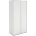 Offices To Go MVLS72L 72" Storage Cabinet - 36" x 18" x 72" - 4 x Shelf(ves) - 2 x Door(s) - Hinged Door, Lockable, Recessed, Bottle Storage, Leveling Glide - Designer White