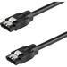 StarTech.com 0.3 m Round SATA Cable - Latching Connectors - 6Gbs SATA Cord - SATA Hard Drive Power Cable - (SATRD30CM) - 0.3 m round SATA cable with straight latching connections - Supports data transfer rates of up to 6Gbs with SATA 3.0 compliant drives 