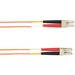 Black Box Fiber Optic Duplex Network Cable - 184 ft Fiber Optic Network Cable for Network Device - First End: 2 x LC Network - Male - Second End: 2 x LC Network - Male - Orange