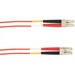 Black Box Fiber Optic Duplex Network Cable - 40 ft Fiber Optic Network Cable for Network Device - First End: 2 x LC Network - Male - Second End: 2 x LC Network - Male - Red